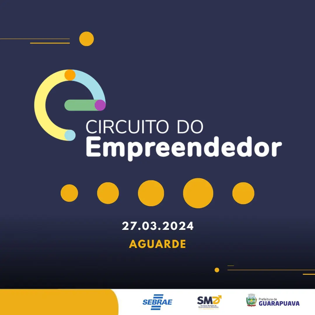 A Prefeitura de Guarapuava está se preparando para sediar o tão aguardado 2º Circuito do Empreendedor, marcado para a próxima quarta-feira, dia 27.