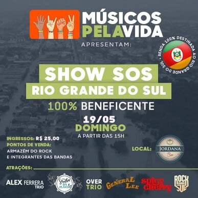 Projeto Músicos pela Vida de Guarapuava: Um Show em Prol do RS